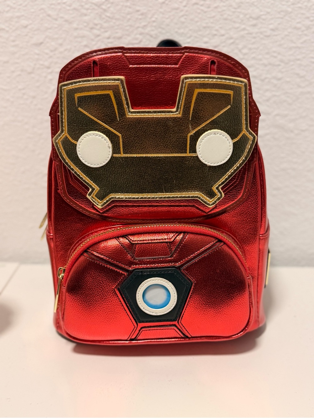 Loungefly Metallic Red Iron Man Mini Backpack